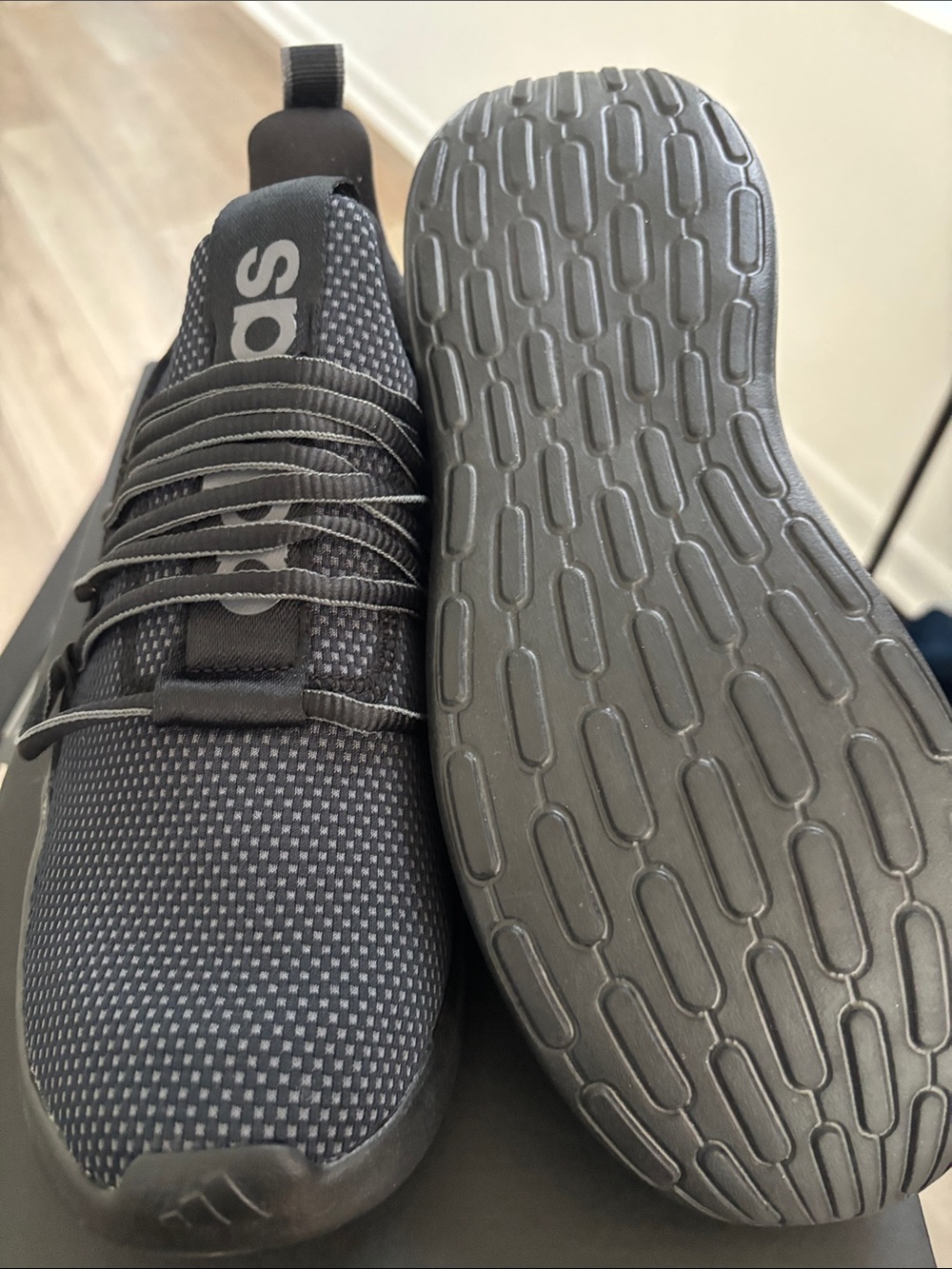 adidas Kids Black Lightweight Slip-On Sneakers - Picture 6 of 6